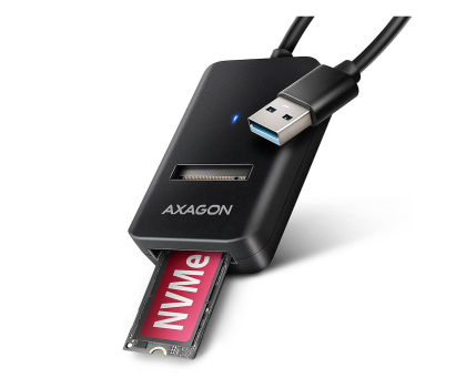 Akcesoria do dysków Axagon ADM2-AM USB-A 10Gbps - M.2 NVMe & SATA SSD adapter